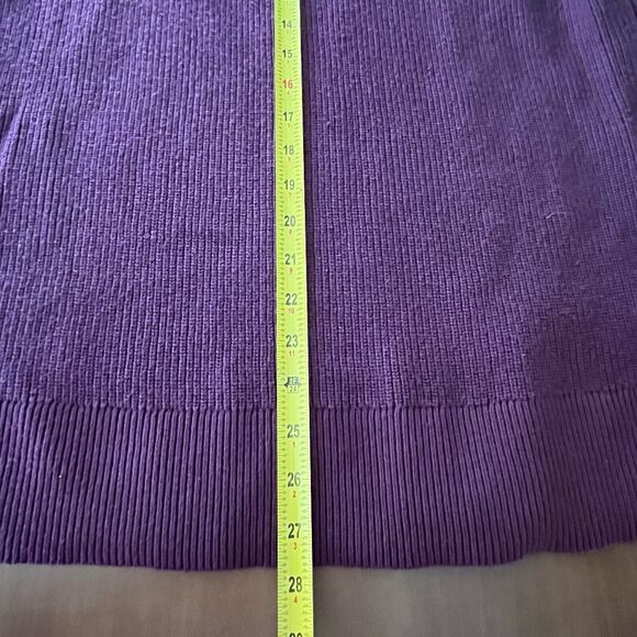 Talbots Size‎ 1X Soft Cowlneck Diamond Motif Knit Pullover Sweater Maroon - Picture 8 of 9